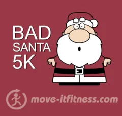 B.A.D SANTA TRAIL 5K logo