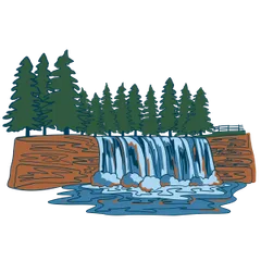 Tahquamenon Falls to Falls Trail Run logo
