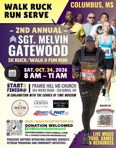 Sgt Melvin Gatewood 2026 Ruck/Walk & Fun Run logo