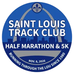 Saint Louis Track Club Half Marathon and 5K logo