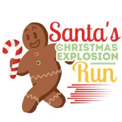 Santa's CHRISTMAS EXPLOSION Run logo