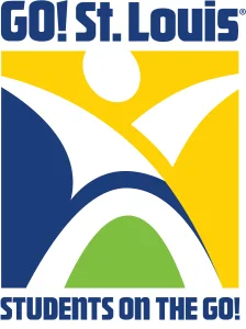 Students on the GO! logo