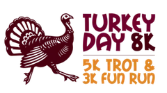 Turkey Day 8K, 5K Trot & 3K Fun Run logo