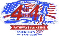 4 on the 4th Road Race logo