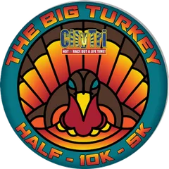 The Big Turkey Half Marathon, 10K, 5K races logo