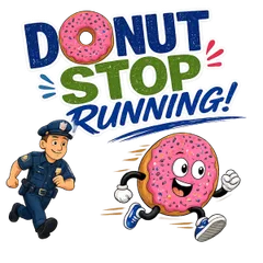 Donut Stop Running 5K - Bound Brook PBA Local 380 logo