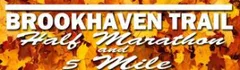BROOKHAVEN TRAIL HALF MARATHON and 5 MILE logo