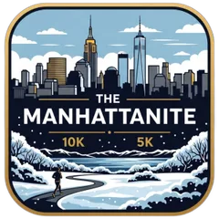 The Manhattanite 10K and 5K @manhattan @riverside park logo