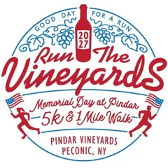 Run the Vineyards - Memorial Day at Pindar 5K logo