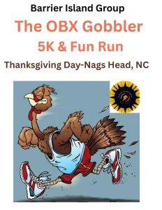 The OBX Gobbler 5K & Fun Run logo