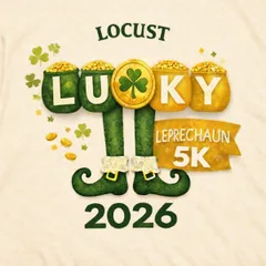 Locust Lucky Leprechaun 5K Run/Walk - 7th Annual logo