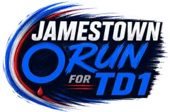 Jamestown Run for TD1 logo